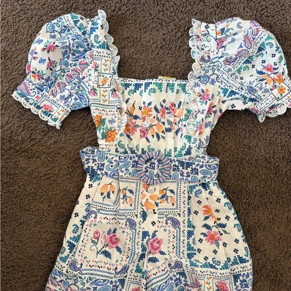 FARM Rio Multicolor Patchwork Jumpsuit - Picture 5 of 8